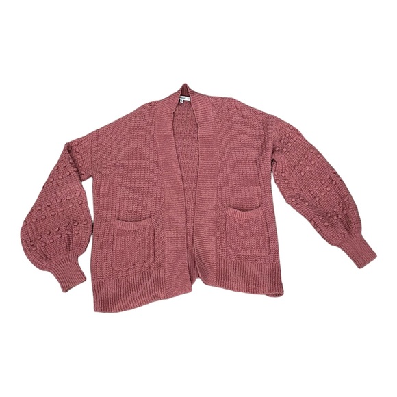 Madewell Sweaters - Madewell Bubble-Sleeve Oversize Cableknit Cardigan Sweater Size XS